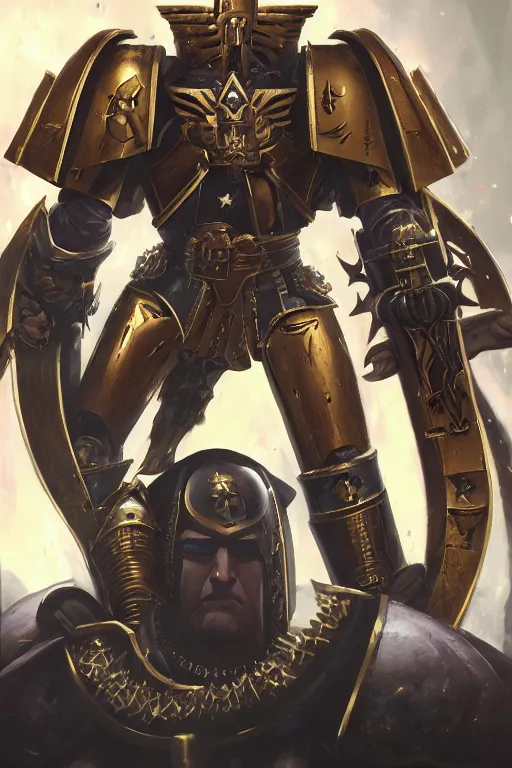 Image similar to queen portrait heros warhammer 4 0 k horus heresy fanart - the primarchs emperor by johannes helgeson animated with vfx concept artist & illustrator global illumination ray tracing hdr fanart arstation zbrush central hardmesh 8 k octane renderer comics stylized