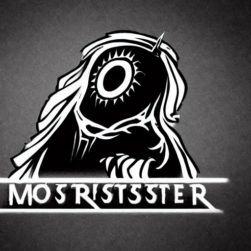 Image similar to modern logo of a monster for a game company.