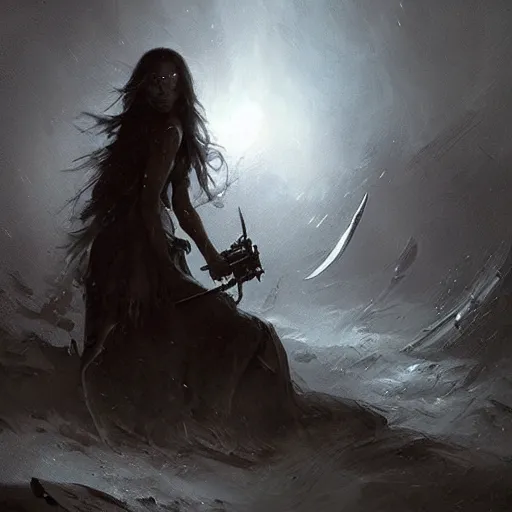 Image similar to just art for dark metal music, no words, no letters, only art by greg rutkowski