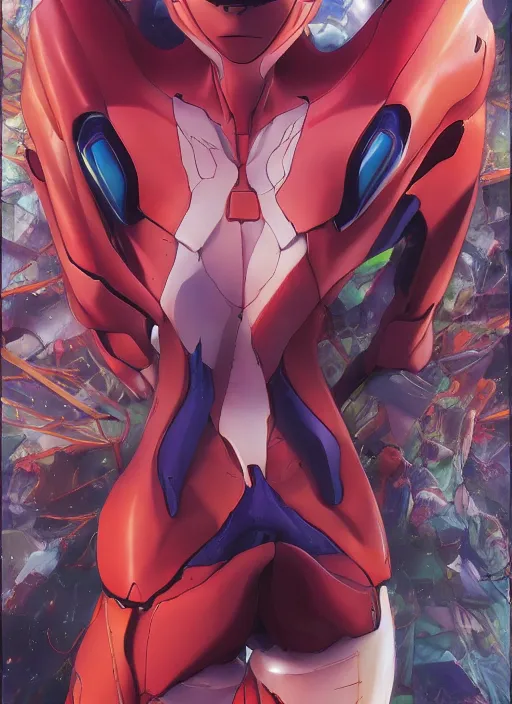 Prompt: first issue of neon genesis evangelion comic book cover art, au naturel, hyper detailed, digital art, trending in artstation, cinematic lighting, studio quality, smooth render, unreal engine 5 rendered, octane rendered, art style by klimt and nixeu and ian sprigger and wlop and krenz cushart