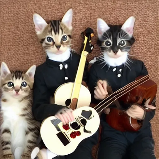 Image similar to kitten mariachi band