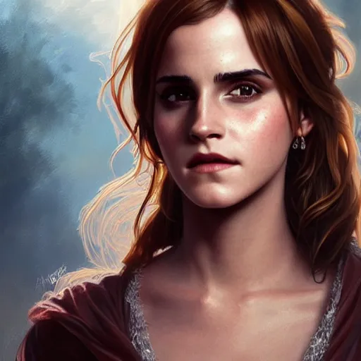 Image similar to ultra realistic illustration, emma watson as bella thorne, intricate, elegant, highly detailed, digital painting, artstation, concept art, smooth, sharp focus, illustration, art by artgerm and greg rutkowski and alphonse mucha