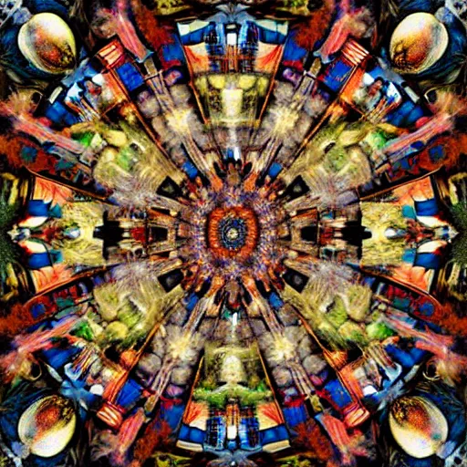 Prompt: an argentic photography by arcimboldo, by georgia o keeffe, by botticelli, by giger, by frank frazetta, by gustave moreau seen through a kaleidoscope, kaleidoscope, broken, nerve system, medical