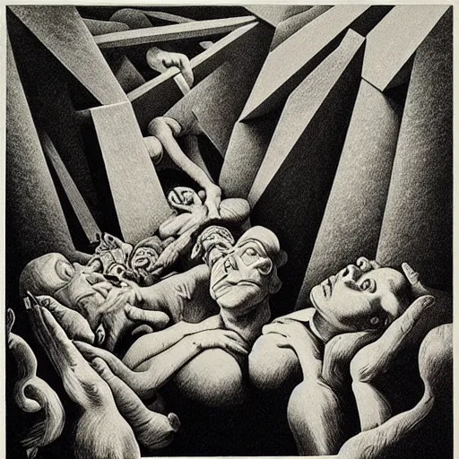 Image similar to lithography on paper secret lair conceptual figurative post - morden monumental dynamic portrait by goya and escher and hogarth, illusion surreal art, highly conceptual figurative art, intricate detailed illustration, controversial poster art, polish poster art, geometrical drawings, no blur