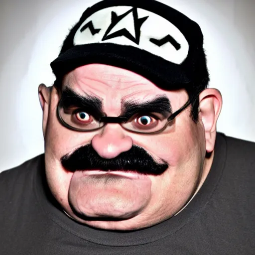 Image similar to wario as a real person