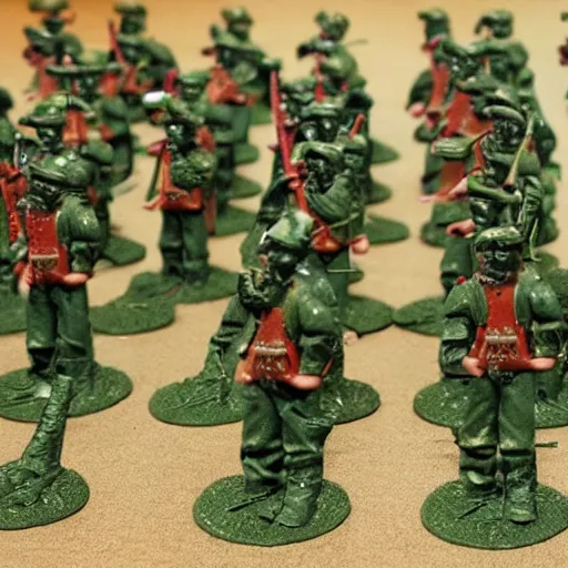 Prompt: toy soldiers