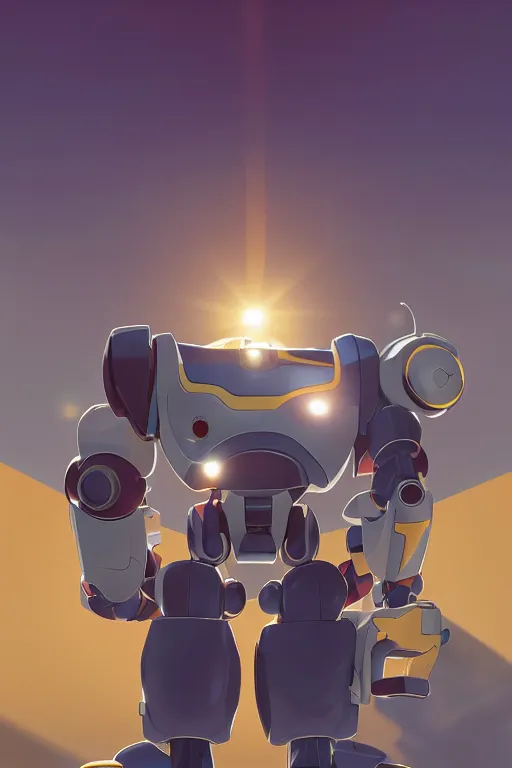 Image similar to metabots medabots medarotto medarot robot minimalist comics, behance hd by jesper ejsing, by rhads, makoto shinkai and lois van baarle, ilya kuvshinov, rossdraws global illumination ray tracing hdr radiating a glowing aura