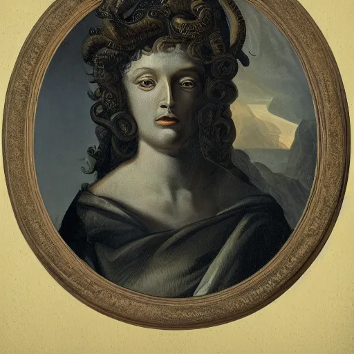 Prompt: portrait of medusa