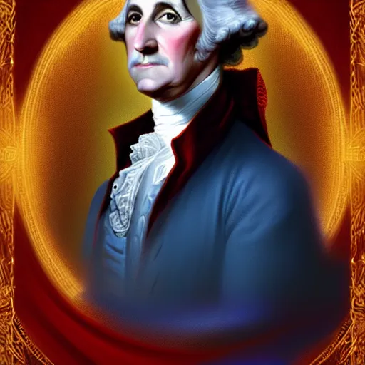 Prompt: portrait of george washington as Dr Strange, fantasy, intricate, elegant, digital painting, trending on artstation, concept art, sharp focus, illustration by Gaston Bussiere and artgerm, 4k.