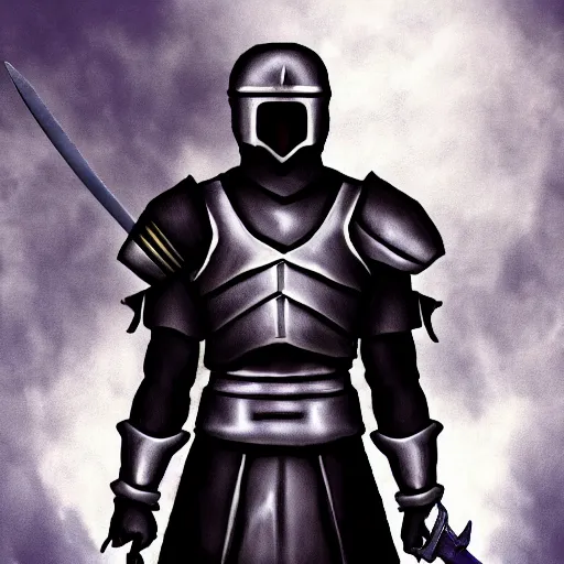 Prompt: black man knight with sword on white bear symmetrical realistic fantasy