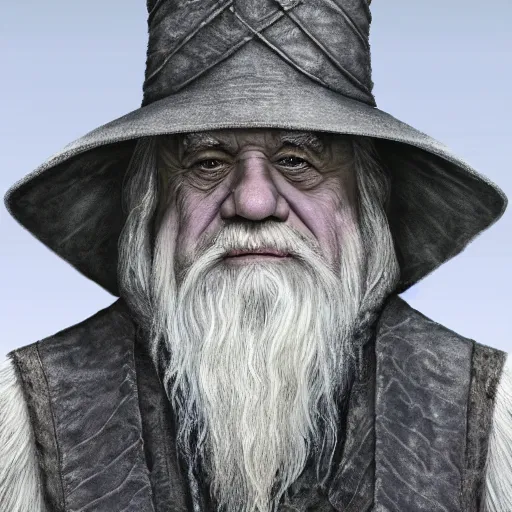 Image similar to ultra realistic illustration, danny devito as gandalf the white from return of the king, full body, high quality, highly detailed, wide angle, illustration, digital art, full color