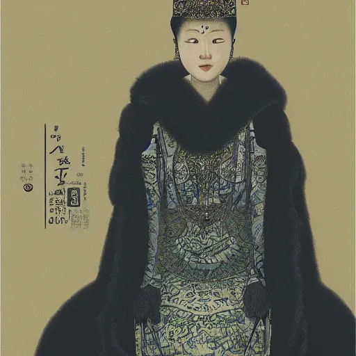 Image similar to the lady, by xia yongkang,