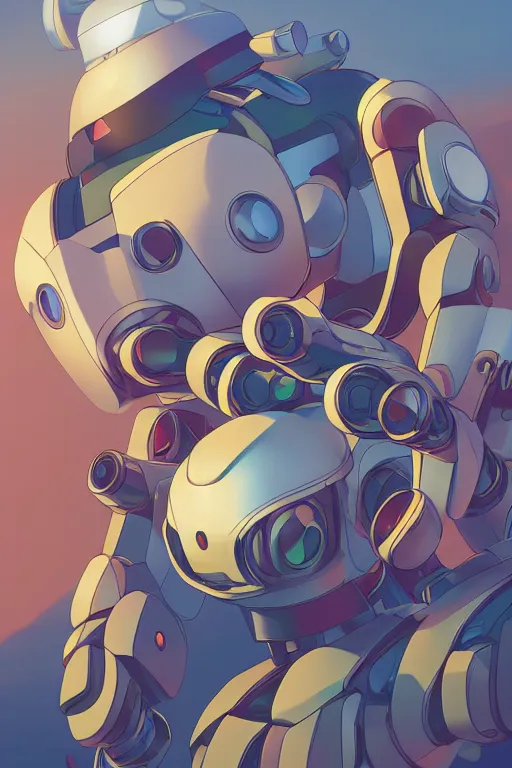 Image similar to metabots medabots medarotto medarot robot minimalist comics helmet mask neon cybereye, behance hd by jesper ejsing, by rhads, makoto shinkai and lois van baarle, ilya kuvshinov, rossdraws global illumination ray tracing hdr radiating a glowing aura