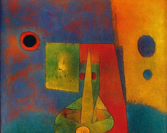 Prompt: Void of the soul. Odilon Redon. Paul Klee. Roberto Matta.