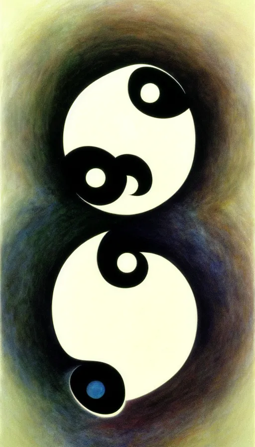 Image similar to Abstract representation of ying Yang concept, by Brian Froud