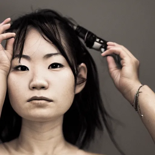 Prompt: incredibly detailed portrait of Ayaka Ohashi, 4K, stunning, award-winning photography