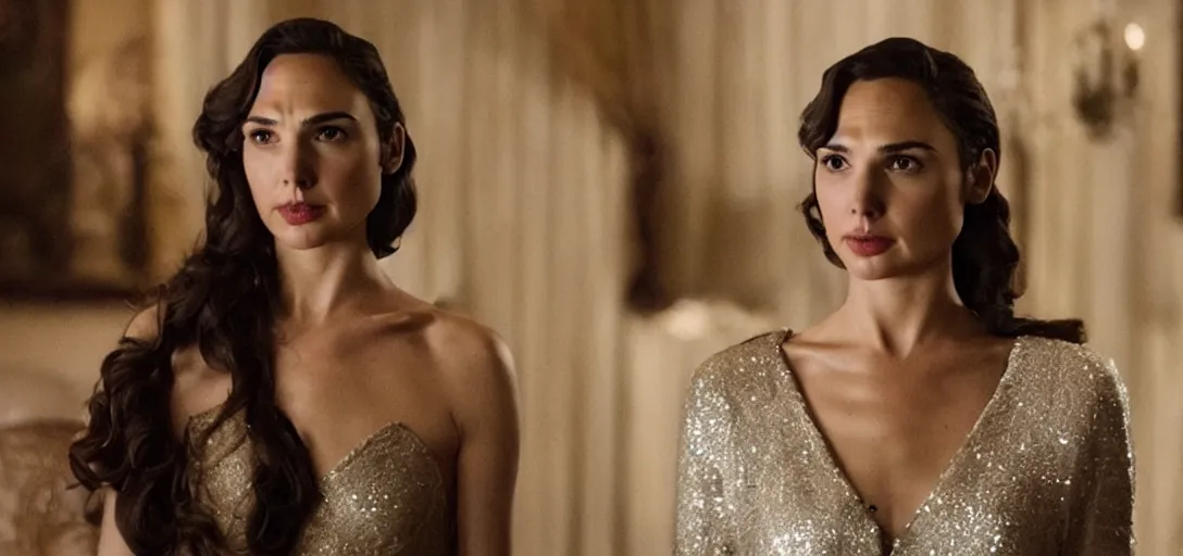 Image similar to still of gal gadot in the godfather