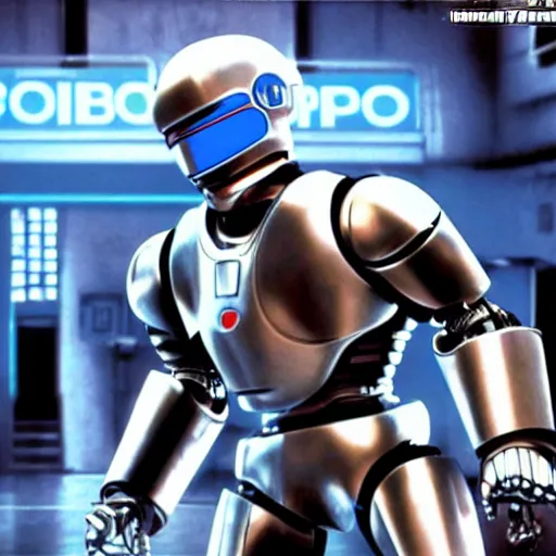 Image similar to robocop in king of the fighters 9 8