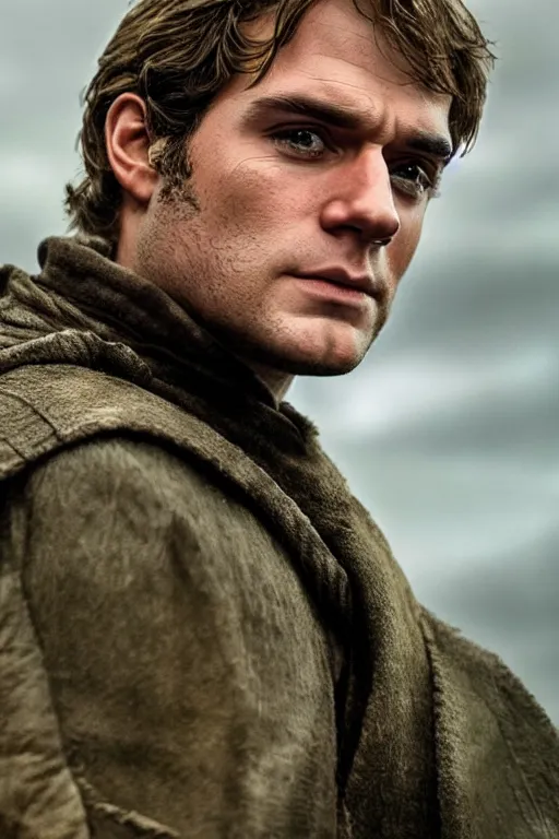 Image similar to candid portrait of henry cavill as luke skywalker by andrew wyeth