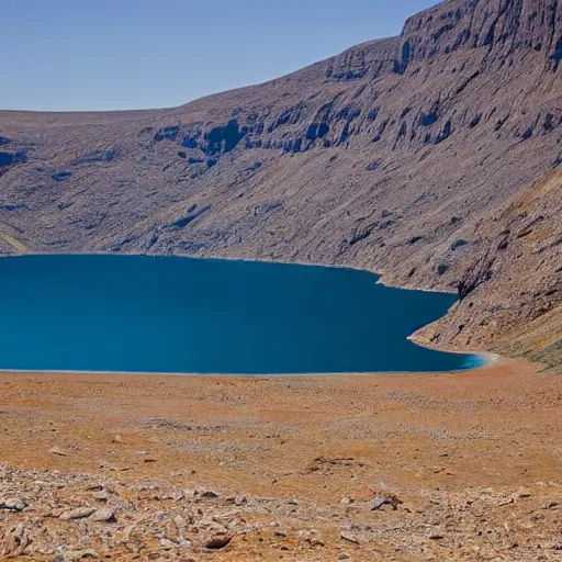 Image similar to A fjord in Libya.