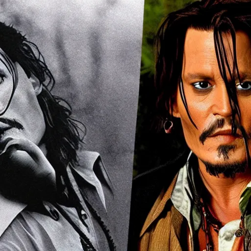 Image similar to johnny depp as woody