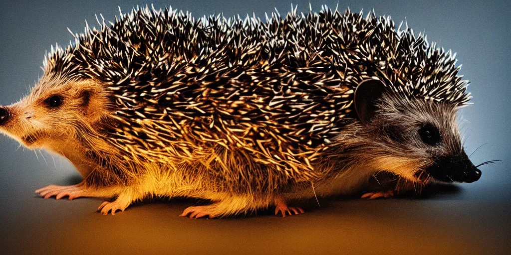Prompt: a hedgehog, intricate, epic lighting, renaissance oil painting, 8 k resolution