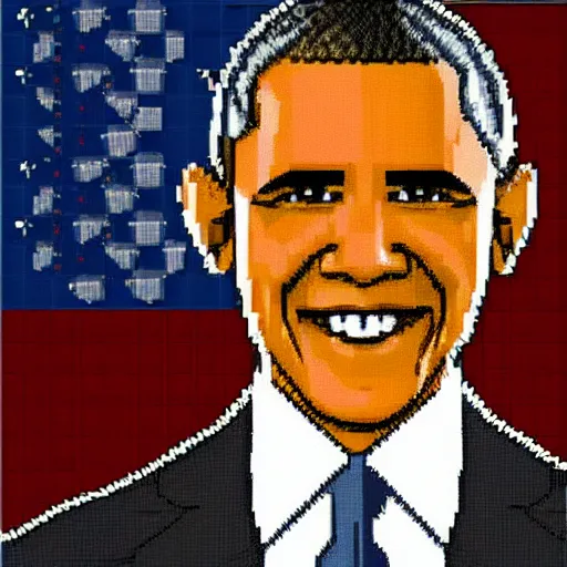 Prompt: 8-bit Barack Obama