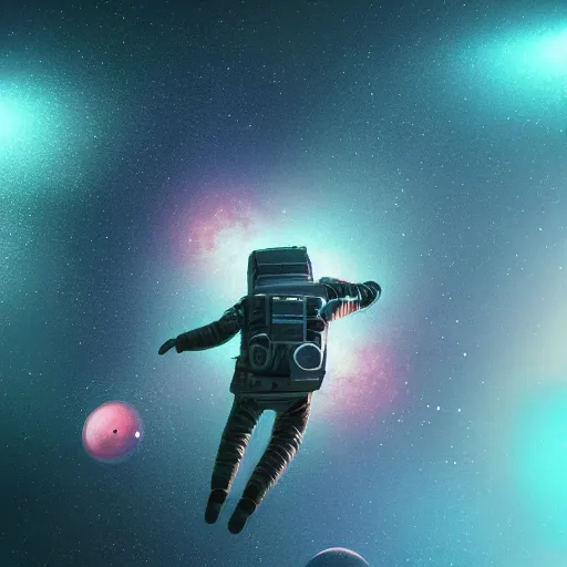 Image similar to an astronaut flying through a space nebula, planet close, intricate artwork by tooth wu and wlop and beeple, octane render, hyper realism, 8 k