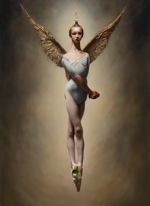 Image similar to ultra realistic, beautiful teenage ballerina, in the style of peter mohrbacher by weta digital and beth cavener, high face symmetry, intricate, masterpiece, award winning, high face symmetry, intricate