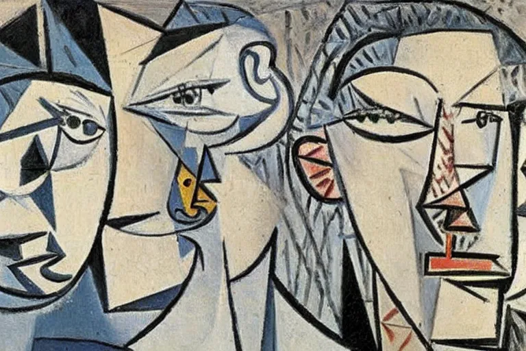 Prompt: the lost piece of art that inspired pablo picasso