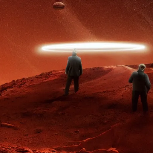 Image similar to elon musk opening a portal to mars