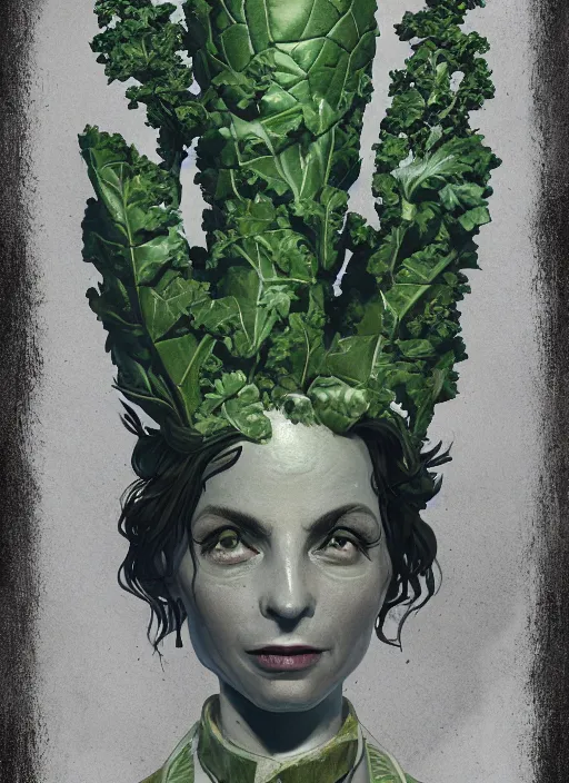 Prompt: portrait of tony kale as kale!! bioshock, au naturel, hyper detailed, digital art, trending in artstation, cinematic lighting, studio quality, smooth render, unreal engine 5 rendered, octane rendered, art style by klimt and nixeu and ian sprigger and wlop and krenz cushart