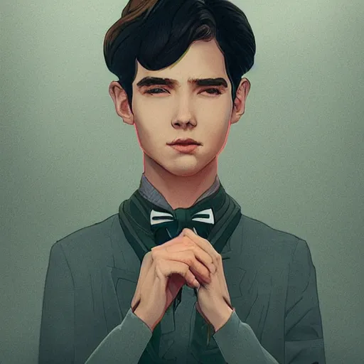 Prompt: a film still in the art style of artgerm and wlop and wes anderson