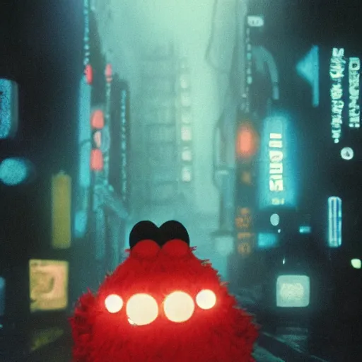 Image similar to elmo in bladerunner