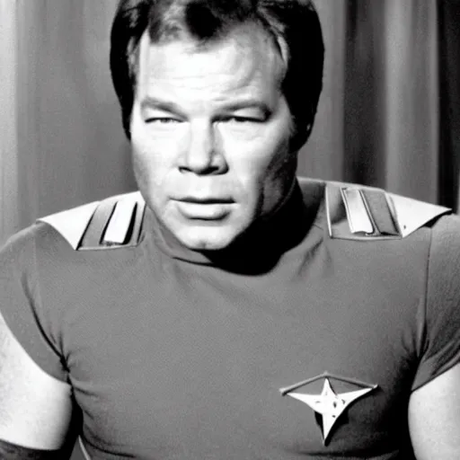 Prompt: a 30-year-old William Shatner in Start Wars (1977)