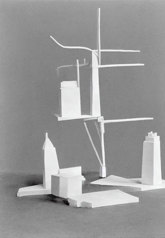 Image similar to a chess - piece building machine, minimal white machinery with cables, a surrealist sculpture by marcel duchamp, archival pigment print, 1 9 1 4, conceptual art, artwork, academic art, surrealist, fluxus