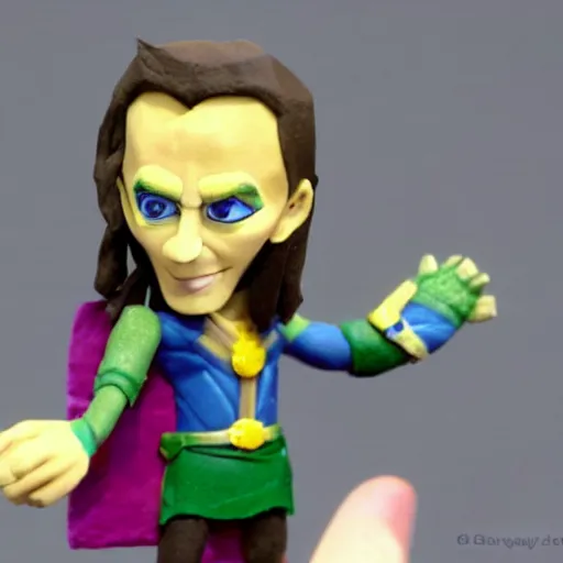 Image similar to loki claymation