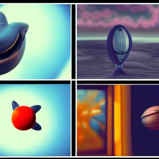 Prompt: clowncore pixar a spaceships that looks like a dolphin | arms crossed in front of a window shot from behind | sci fi fantasy, golden ratio, sharp focus, concept art, mid body shot