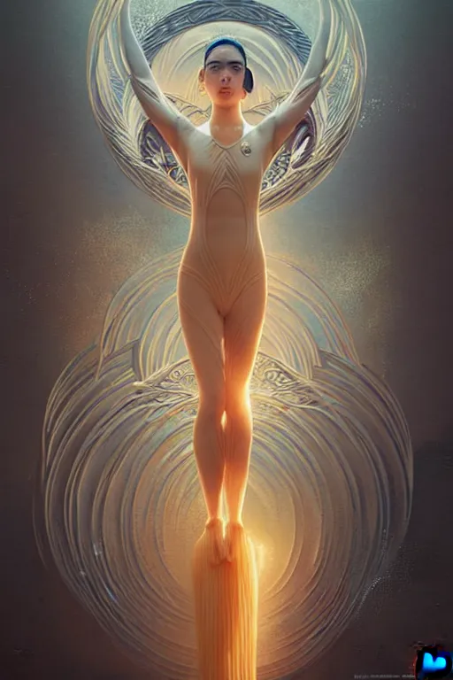 Prompt: a swimmer made of pasta, ethereal art deco, fantasy, intricate art deco undewater designs, elegant, highly detailed female, sharp focus, art by artgerm and beeple and greg rutkowski and wlop