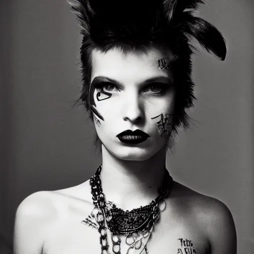 Image similar to Punk girl by Richard Avedon