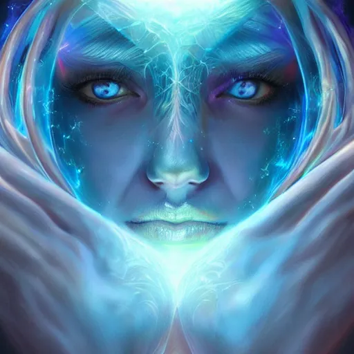 Image similar to beautiful realistic portrait of astral portal by artgerm