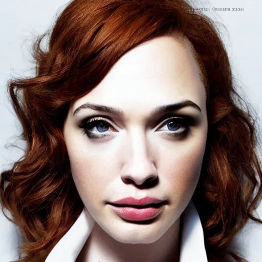 Image similar to portrait of christina hendricks and gal gadot hybrid by mario testino, headshot, detailed, award winning, sony a 7 r