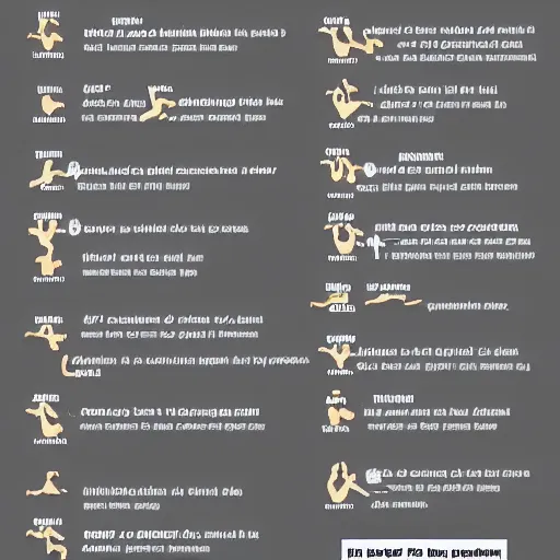 Image similar to ikea diagram explaining mma moves in great detail step by step