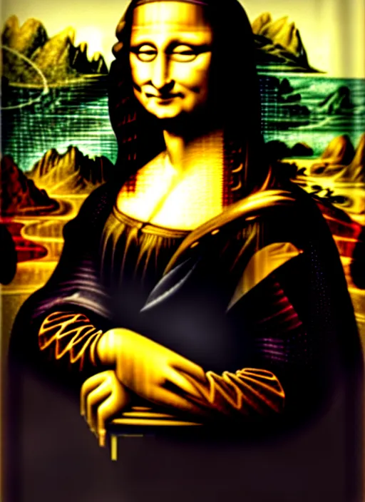 Image similar to portrait of mona lisa, by leonardo da vinci