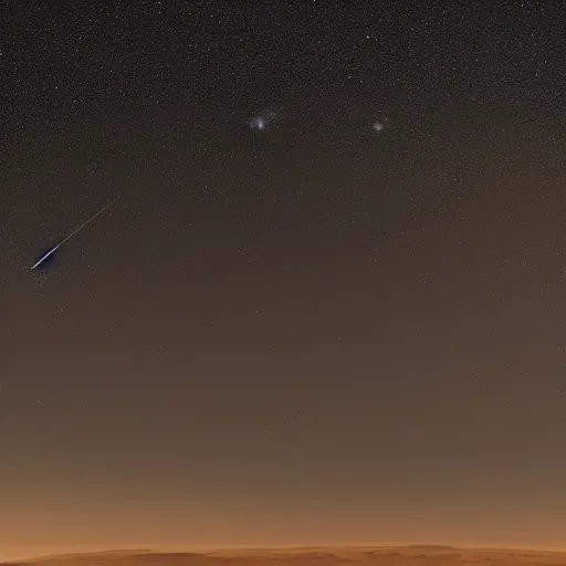 Image similar to perseid meteor shower viewed from mars