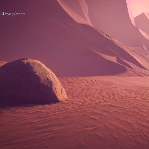 Image similar to A lonely traveller in a desert world, award winning, trending on artstation, unreal engine