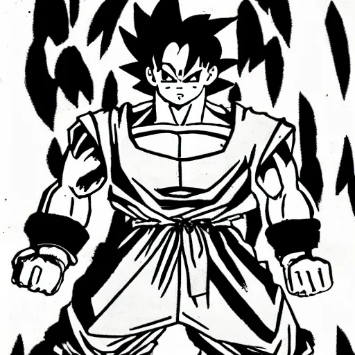 Image similar to HD manga drawing of Xavi Hernandez in dragon ball by Akira Toriyama