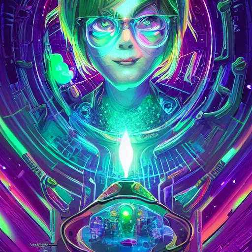 Image similar to skill magic geek inside matrix deepdream radiating a glowing aura stuff loot legends stylized digital illustration video game icon artstation lois van baarle, ilya kuvshinov, rossdraws,