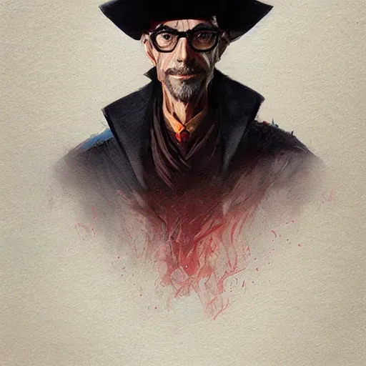 Prompt: portrait of rincewind by greg rutkowski