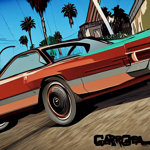 Image similar to caracal as gta art by stephen bliss
